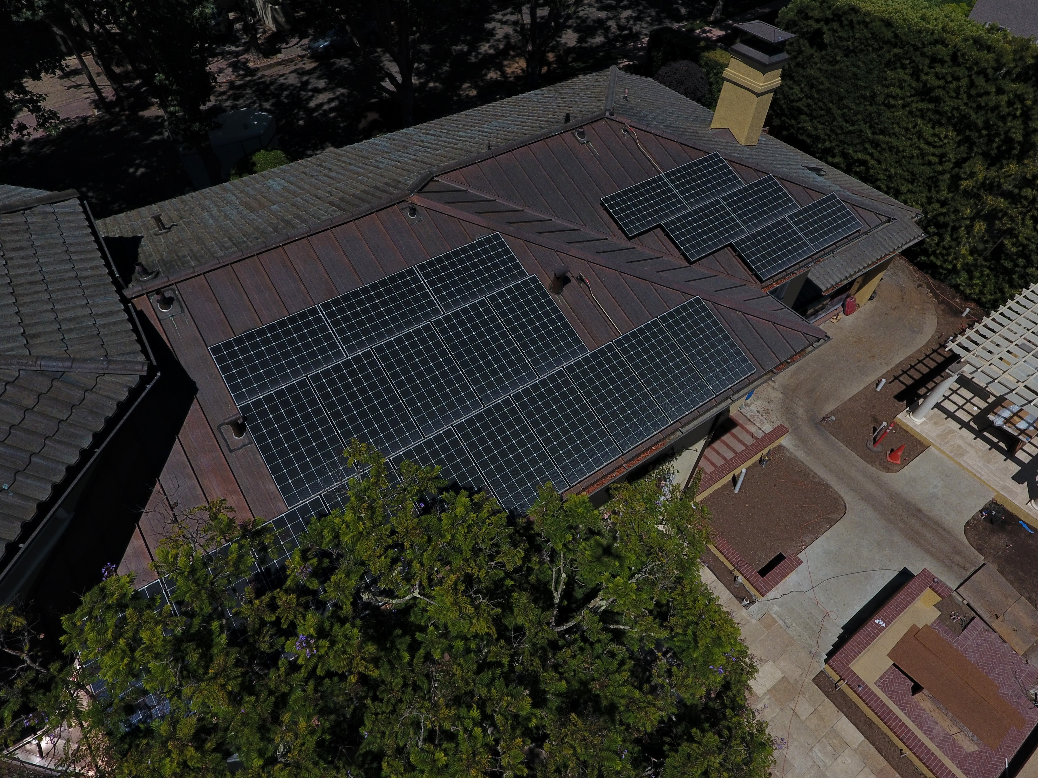 Solar Panels and Copper Roofing